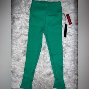 carbon38 ribbed 7/8 legging - digital green / S, M, L